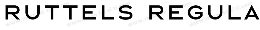 Ruttels Regular字体转换